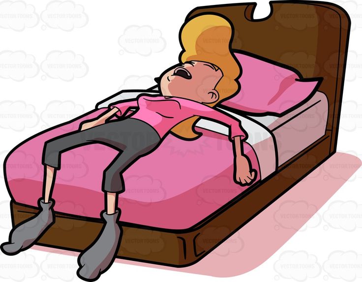 sleeping clipart comfy bed