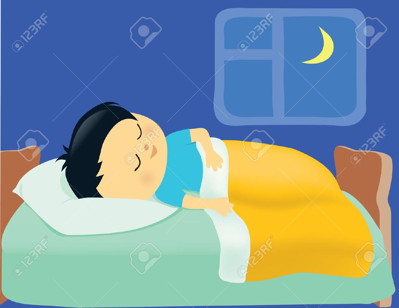 sleeping clipart evening sleep