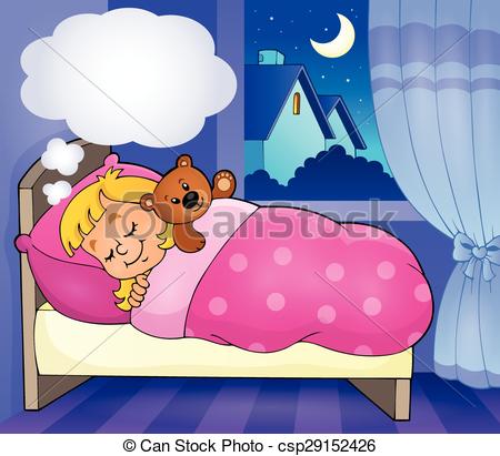 sleeping clipart evening sleep