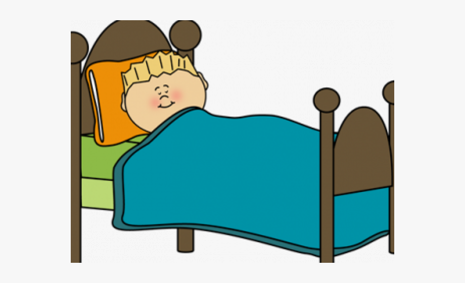 sleeping clipart pretty bed