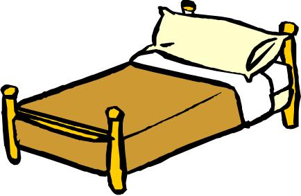 sleeping clipart uncomfortable bed