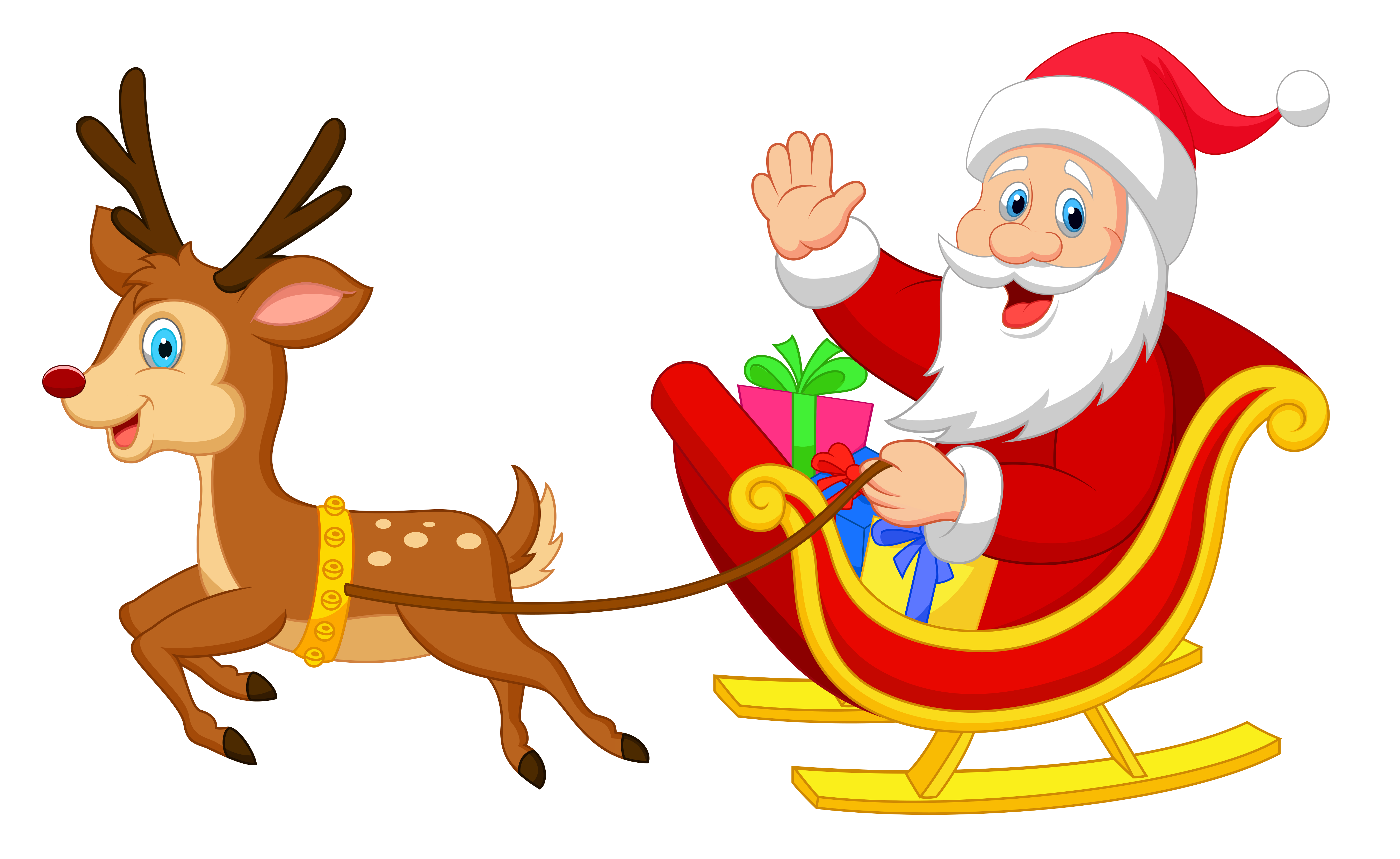 sleigh clipart christmas