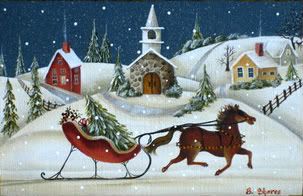 Open google search holiday. Sleigh clipart one horse
