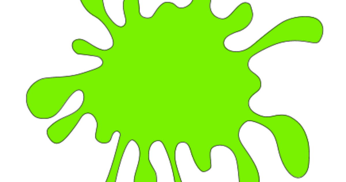 Splat green svg kids. Paintball clipart slime