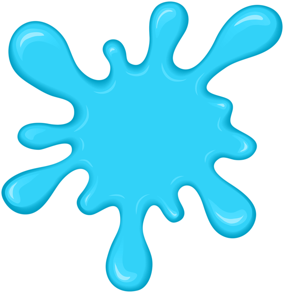 Paint splatter transparent clip. Slime clipart blue slime