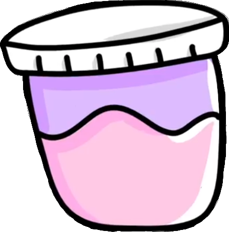 slime clipart container