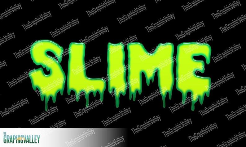 Slime clipart neon green. Spooky slimy letters ooze