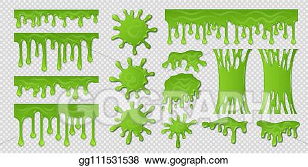 slime clipart scary