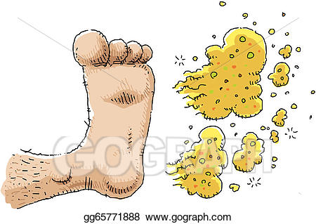 smell clipart smelly foot