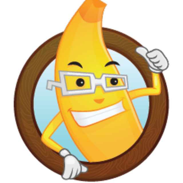 smiley clipart banana