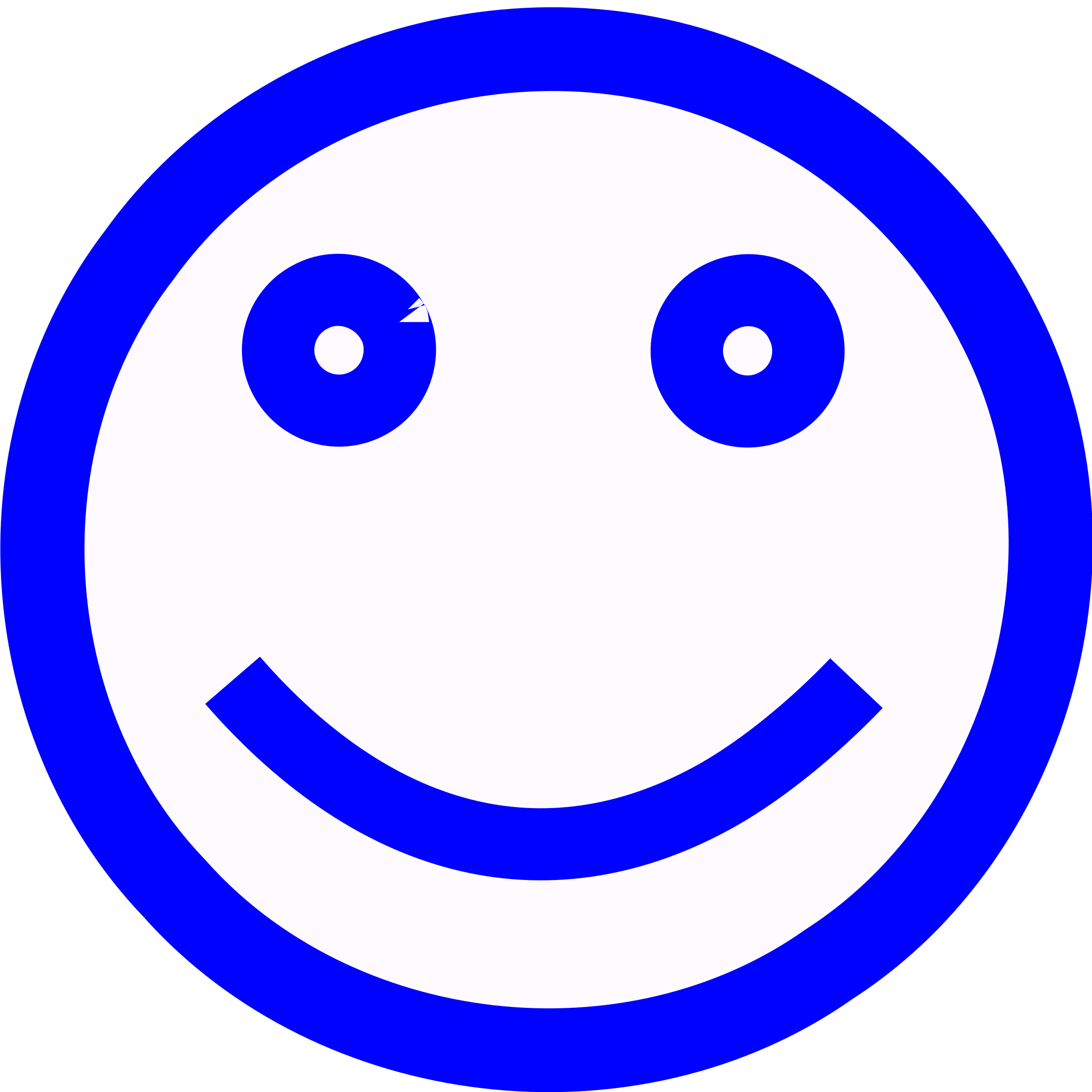 smiley clipart blue