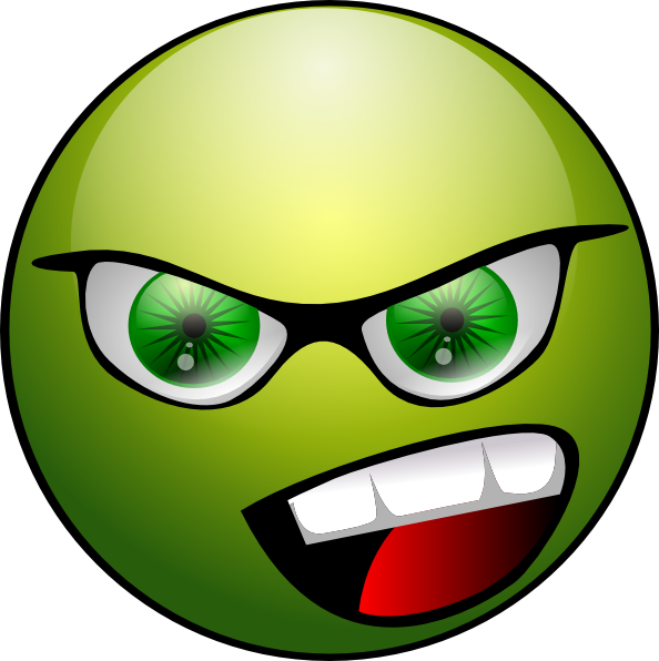 smiley clipart green
