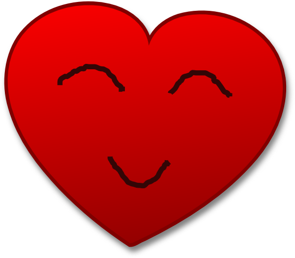 smiley clipart heart