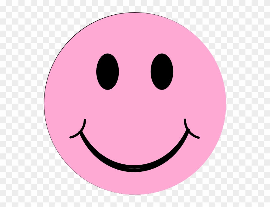 smiley clipart pink