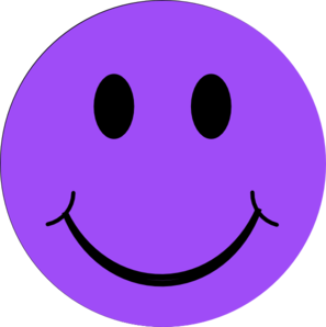 smiley clipart purple