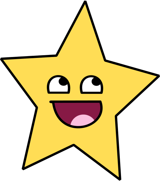 smiley clipart star