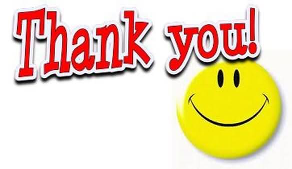 smiley clipart thank you