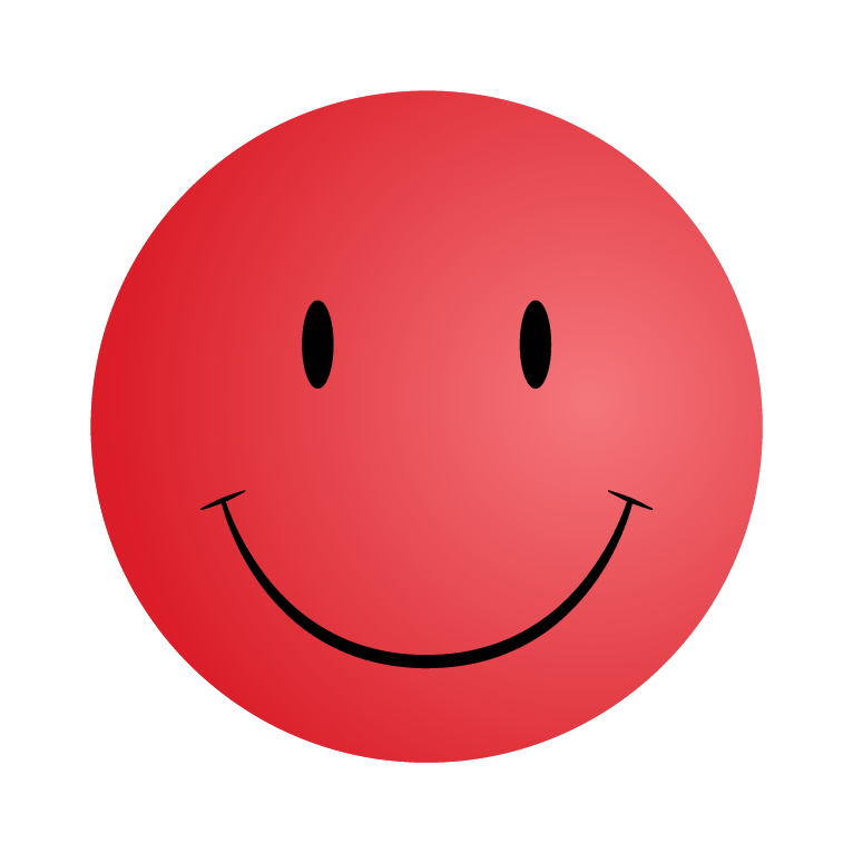 Faces clipart content. Free red smiley face