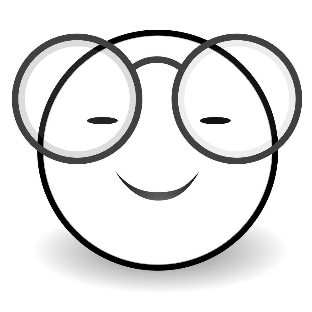 clipart face black and white
