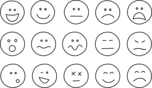 Smiley face clip art black and white. At clker com vector
