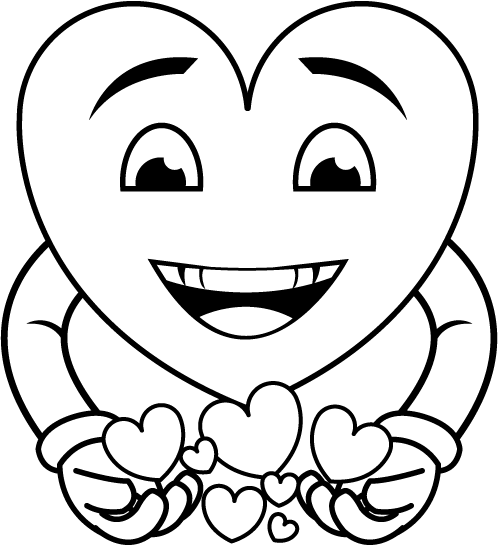 Smiley face clip art heart. Free holiday valentines day