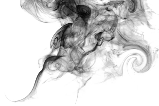 White image arts. Smoke png transparent