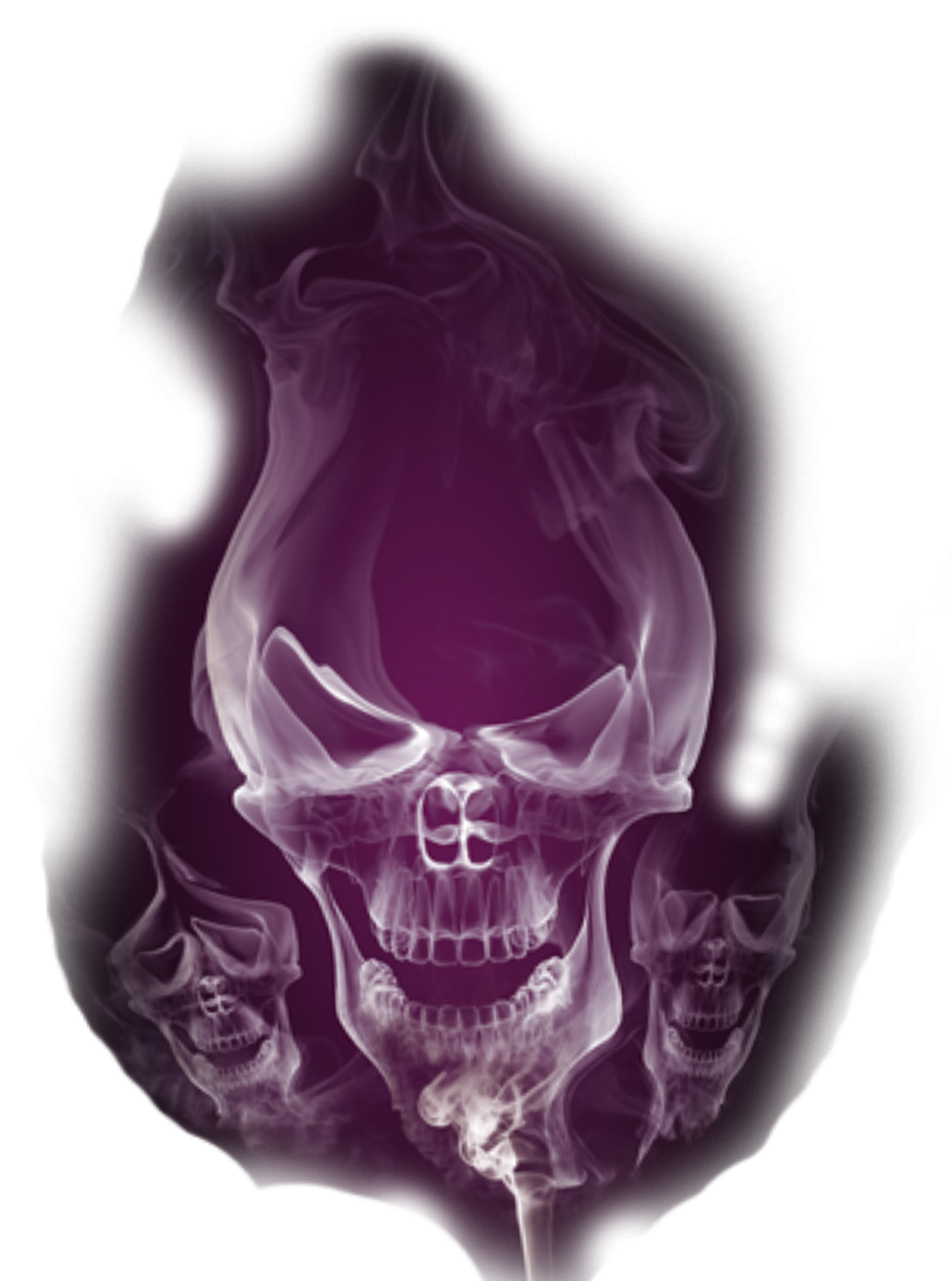 Transprent free download purple. Smoke skull png