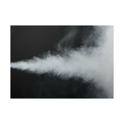 White isolated on black. Smoke trail png