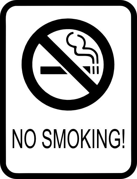 smoking clipart signage