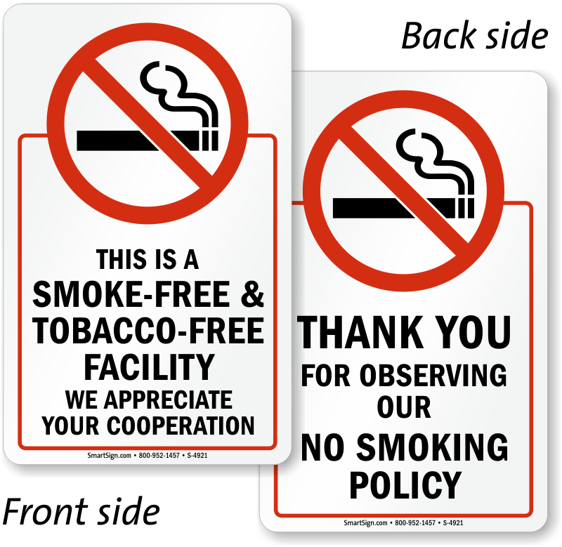 smoking clipart signage