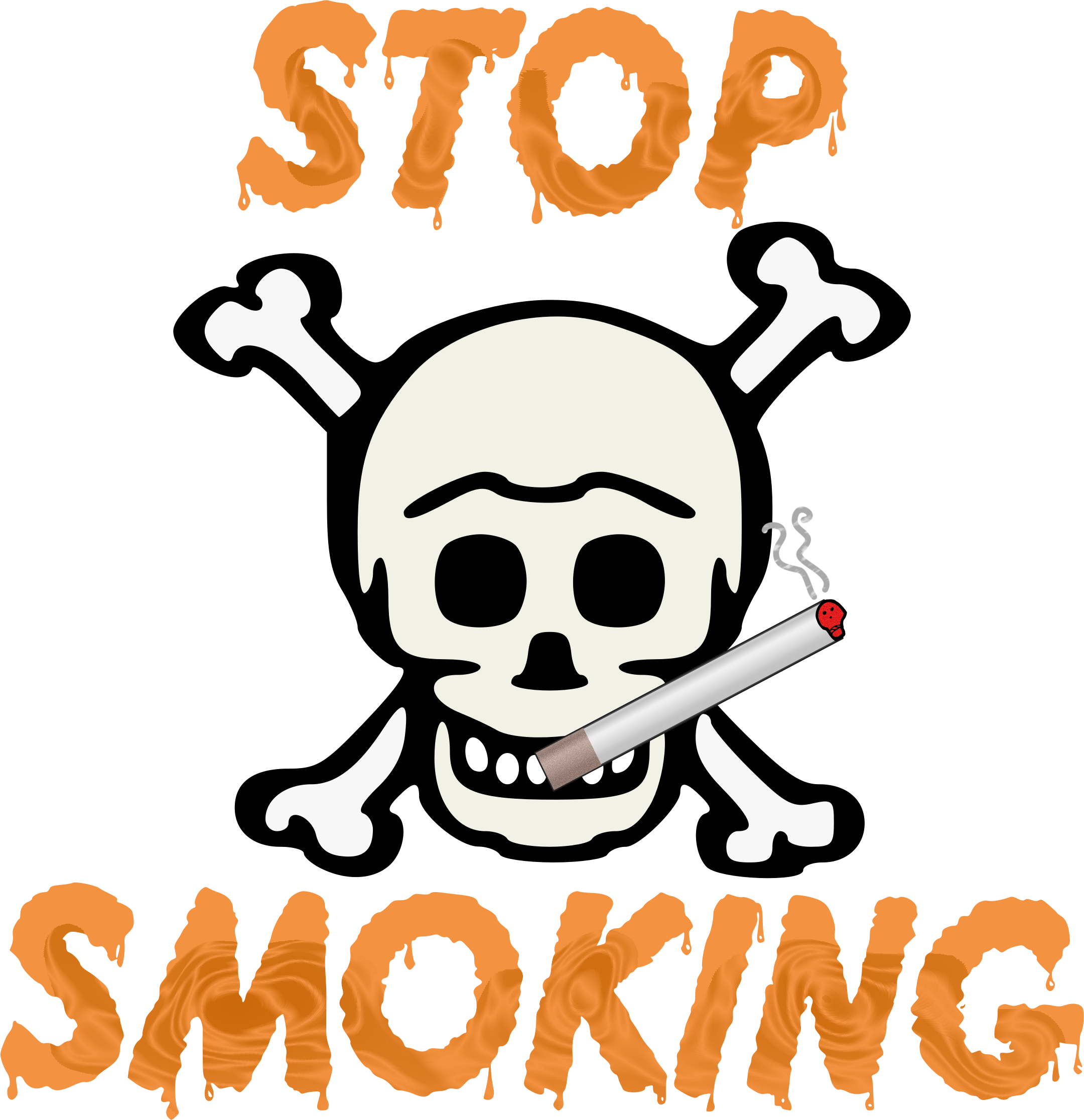 smoking clipart skull crossbones