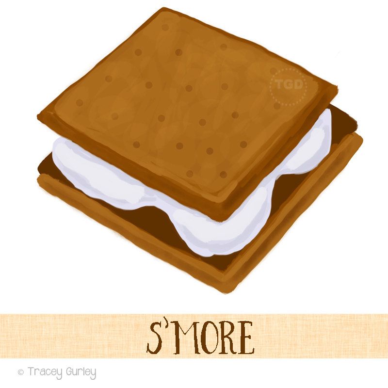 Smores clipart brown item.  smore clipartlook