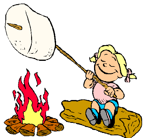Smores clipart camping. Download making s more