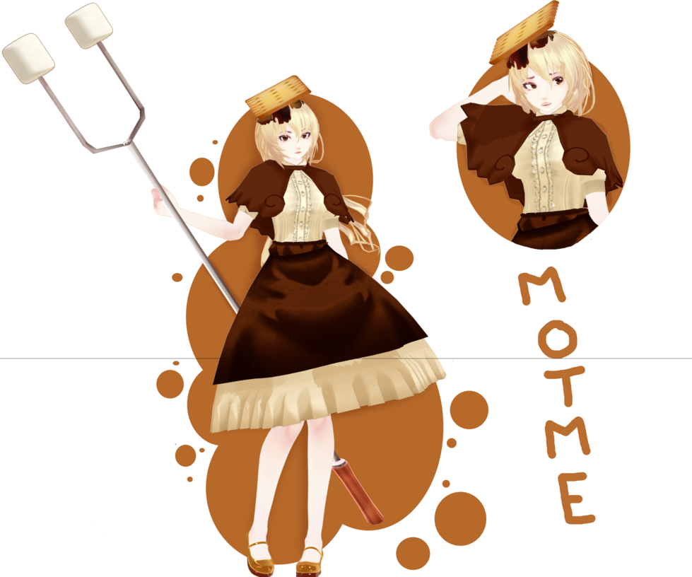 Mmd motme smore by. Smores clipart one