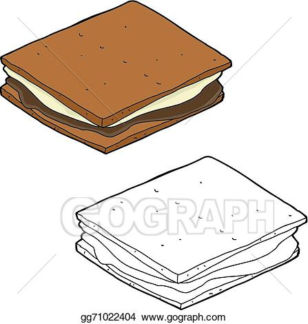 Illustration cartoon eps gg. Smores clipart vector