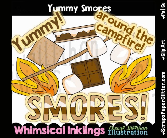Clip art commercial use. Smores clipart yummy