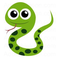 Snake clipart. From the website adorabletoon