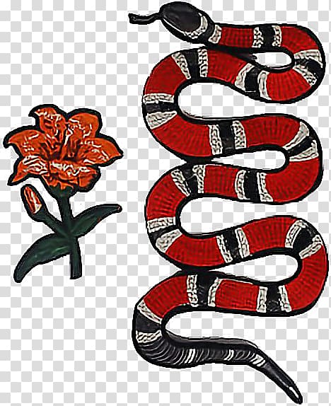 Snake clipart king snake. Red and black gucci