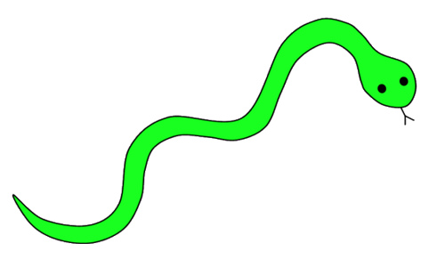 snake clipart simple