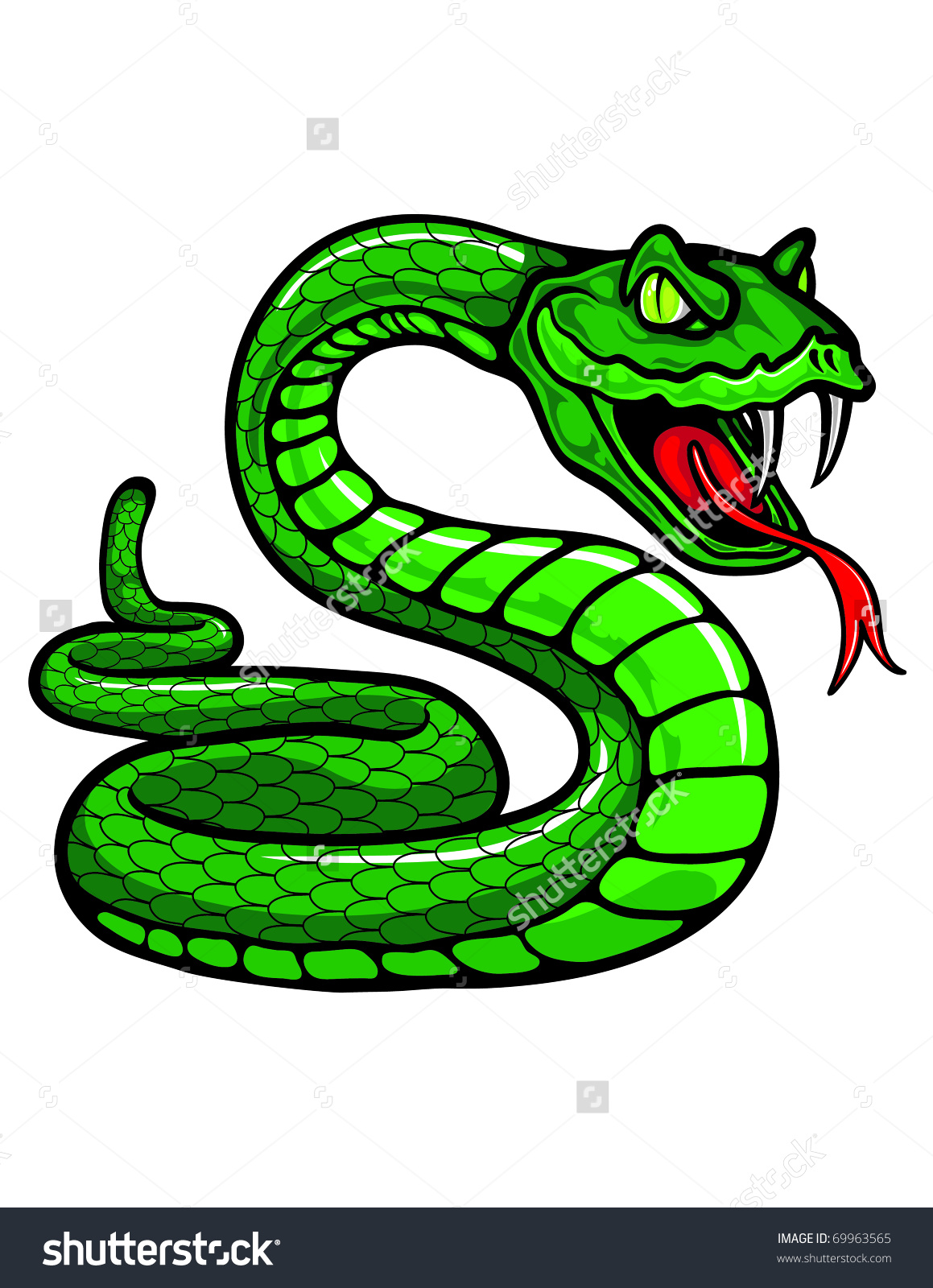 snake clipart venomous snake
