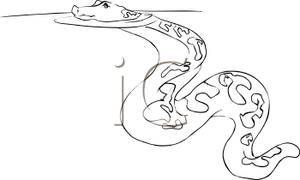 Snake clipart water snake. Long x free clip