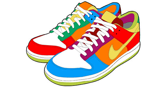 Free . 80's clipart high top sneaker