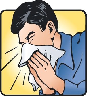 sneeze clipart man sneezing