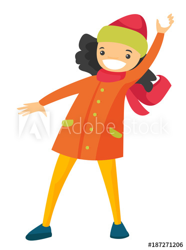 Snowball clipart snow activity. Young happy caucasian white