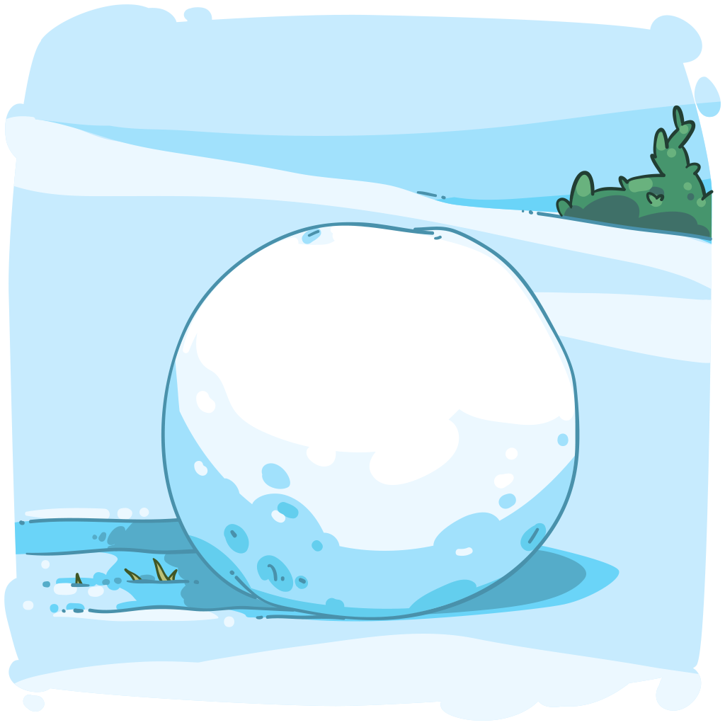 snowball clipart snow ball