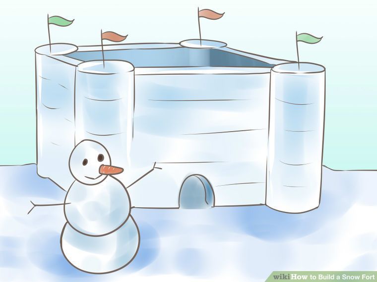 snowball clipart snow fort