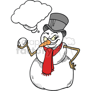 snowball clipart snowman