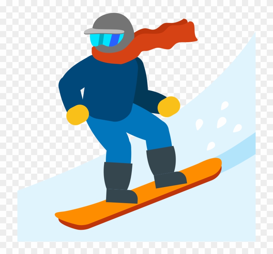 Skiing clipart ski snowboard. Emoji png snowboarding clip