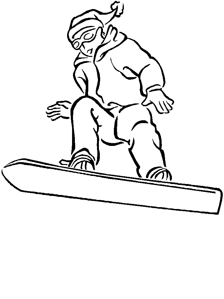 Snowboarding clipart black and white. Free download 