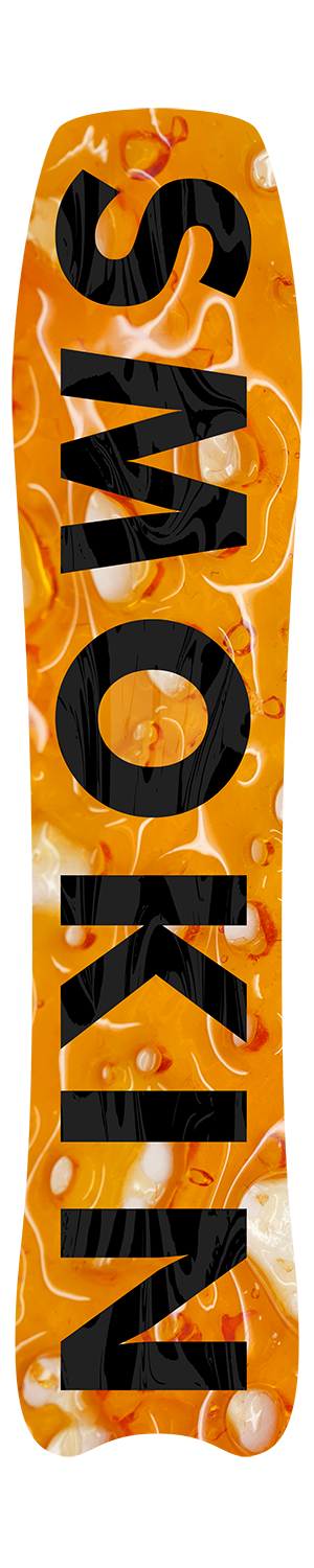 Smokin snowboards hand made. Snowboarding clipart female snowboarder